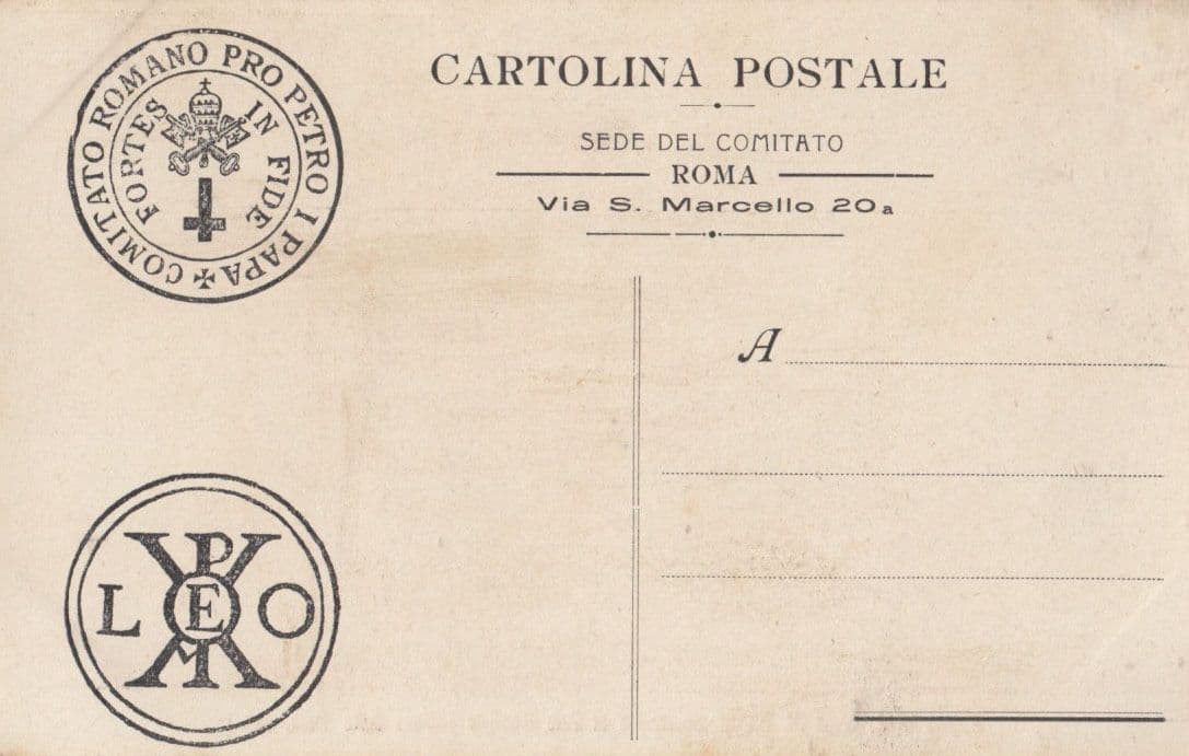 Basilica Rome Saint Leone III Pace Mondial Statue Monument Roma Antique Postcard