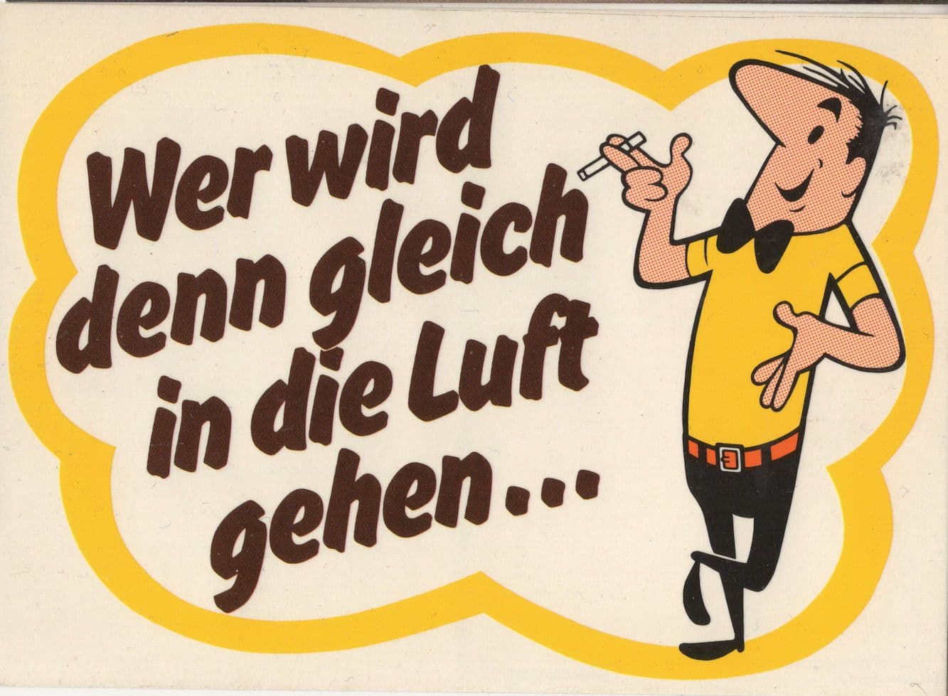 BAT German Cigarettes Comic Advertising Postcard