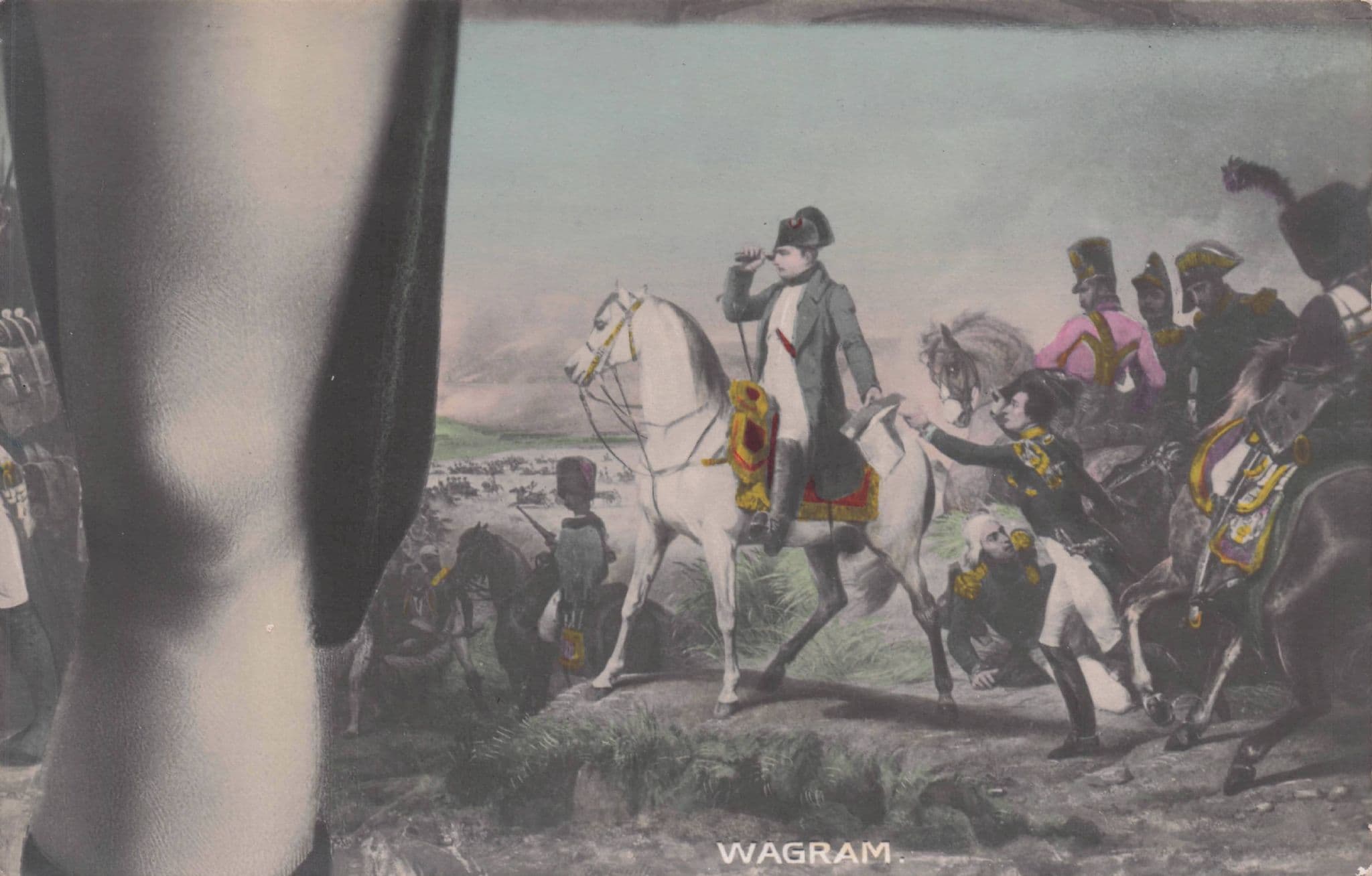 Battaile Battle De Of Wagram Antique French Postcard