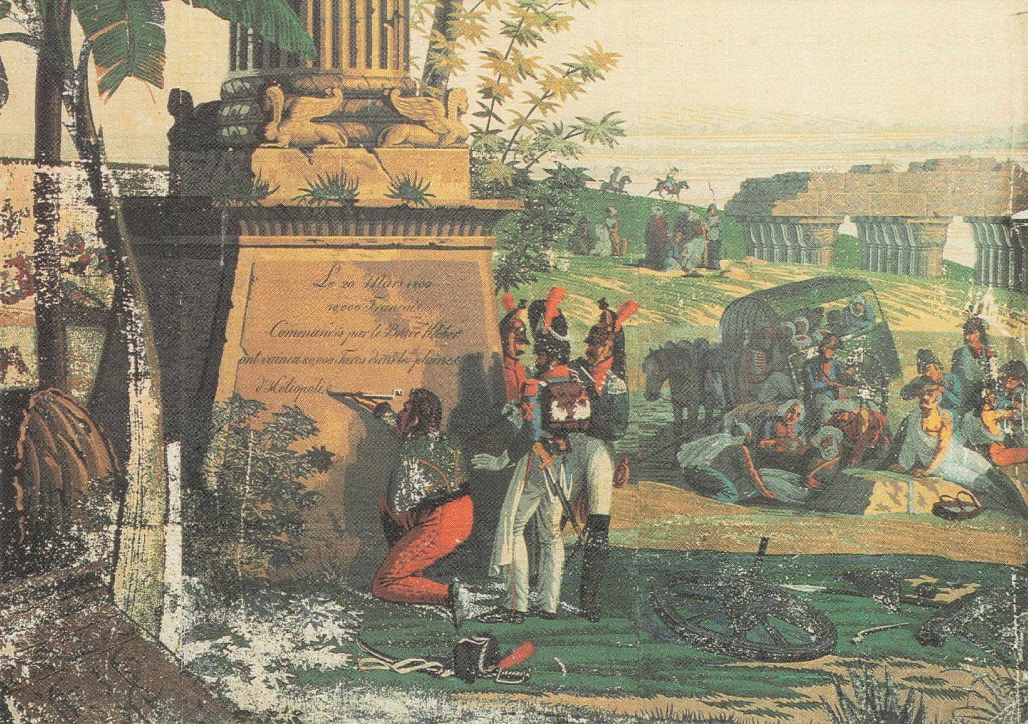 Battle Of Heliopolis 1800 French Wallpaper Painting Postcard