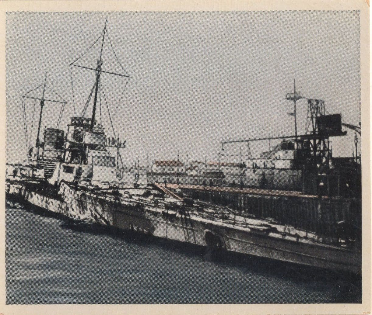 Battle War Of Jutland SS Seydlitz German Military Ship Cigarette Card