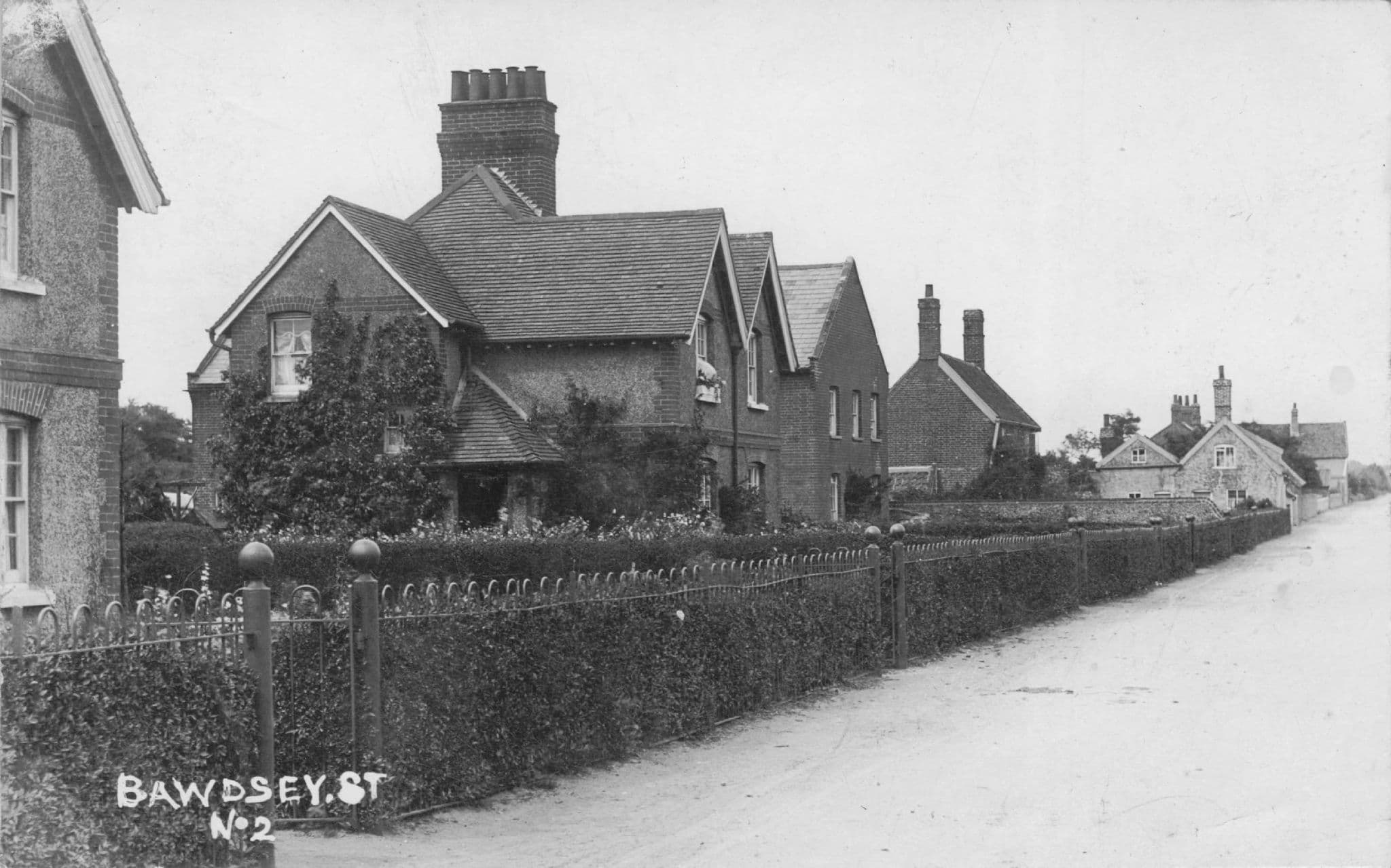 Bawdsey Street Suffolk Village New Years Eve WW1 Postcard