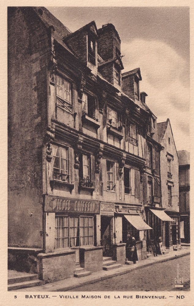 Bayeux Vieille Maison De La Rue Bienvenue Old French Postcard