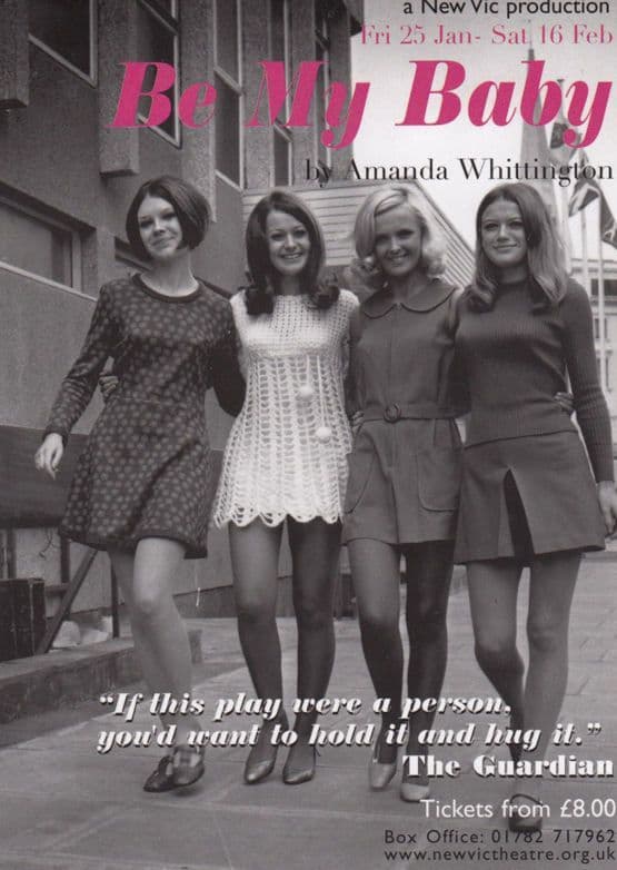 Be My Baby Amanda Whittington Play New Vic Theatre Poster Postcard Style Card