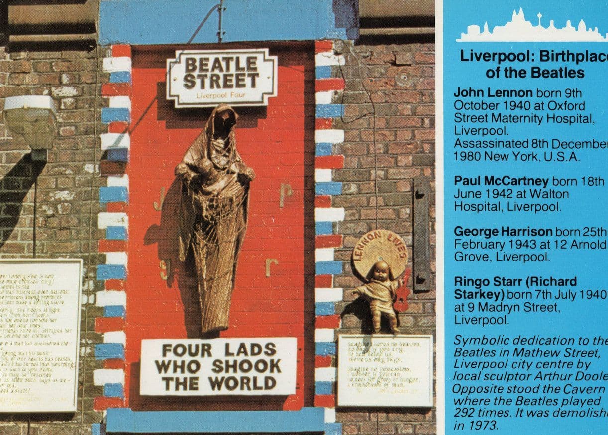Beatle Street The Beatles Liverpool Birthplace Postcard