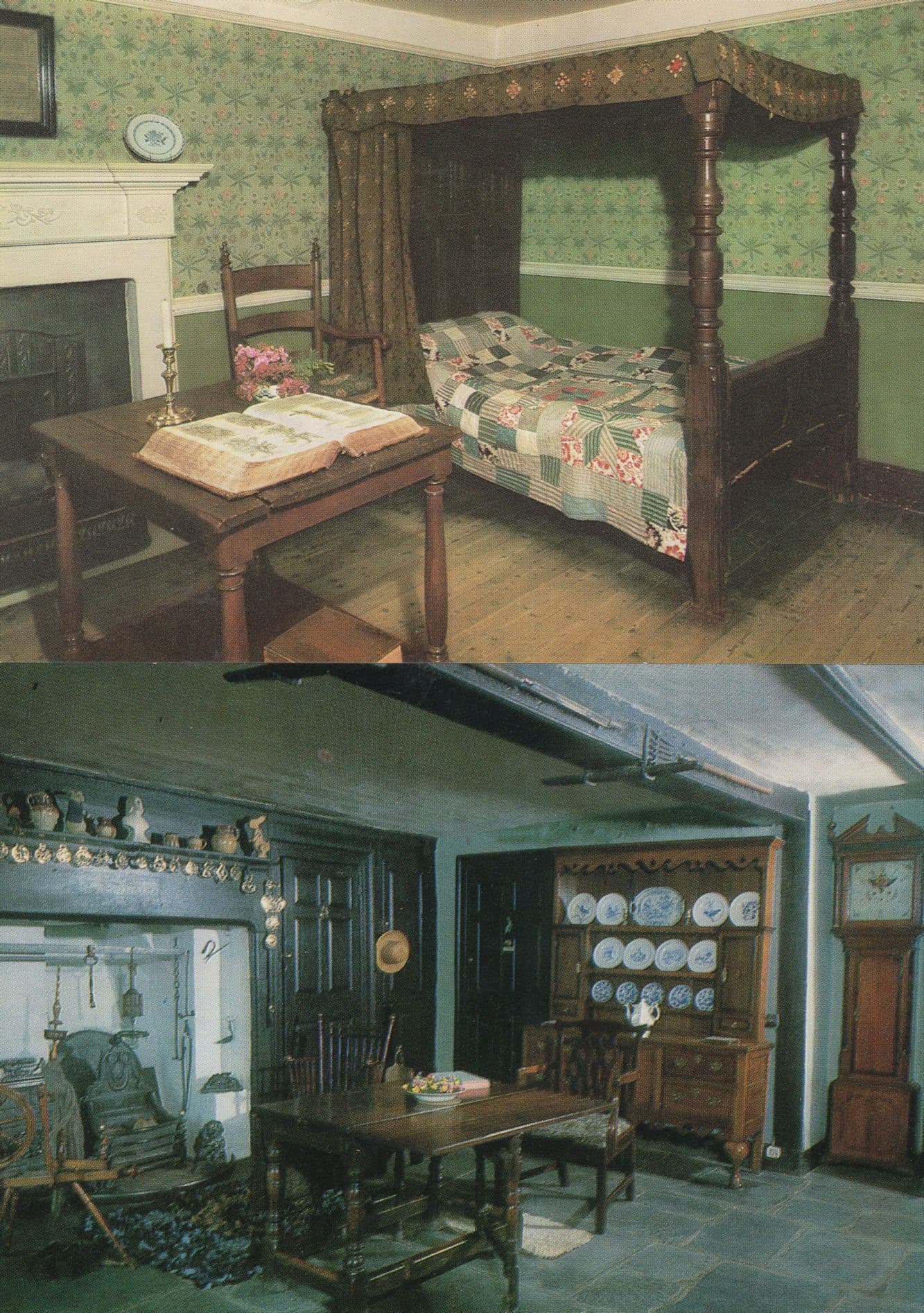 Beatrix Potter Book Author Hill Top Farmhouse Bedroom 2x Postcard s