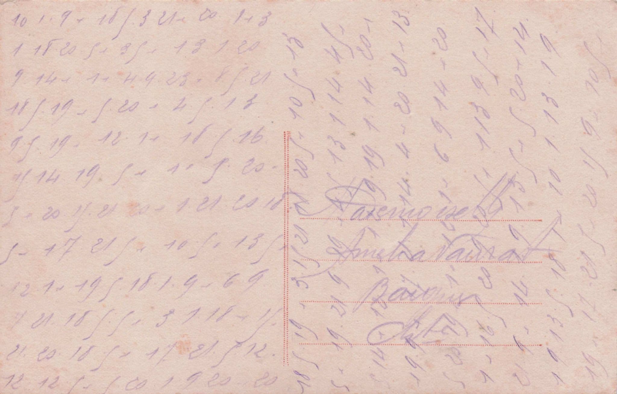 Beautiful Tender & Charming Antique Secret Code Lovers Romantic Postcard