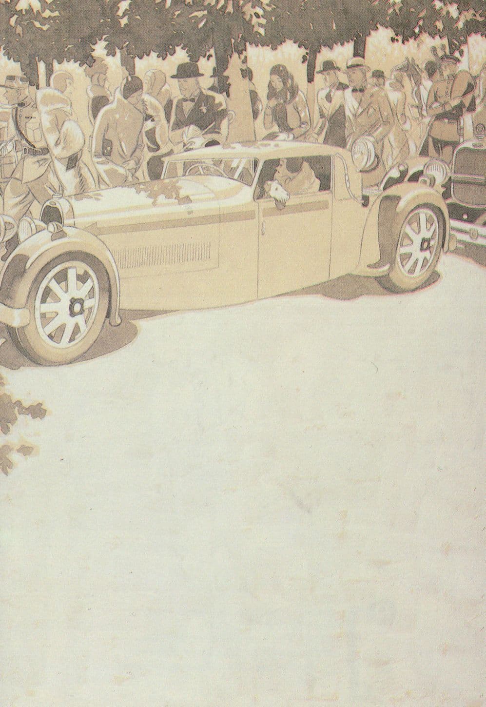 Beauty Competition For Cars in 1928 Art Deco Postcard