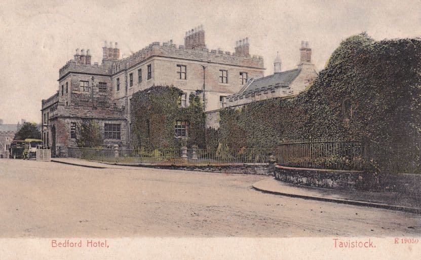 Bedford Hotel Tavistock Devon Uncle Tom Antique Postcard