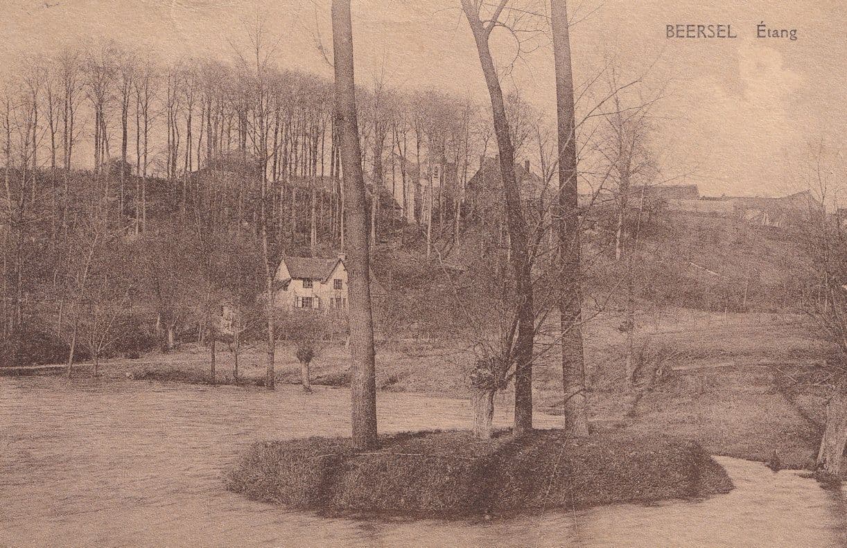 Beersel Etang Antique Belgium Postcard