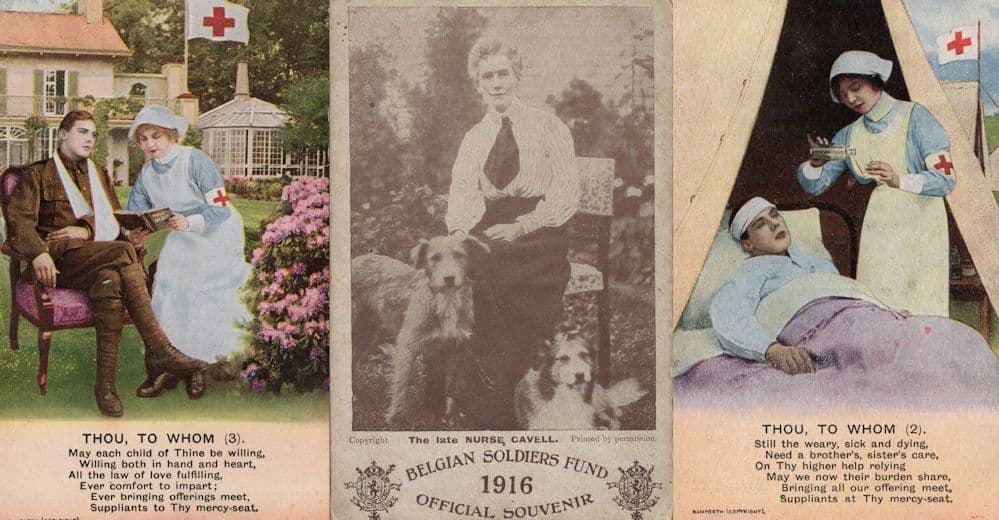 Belgian Belgium Soliders Fund Official 1916 Souvenir Edith Cavell Postcard & More