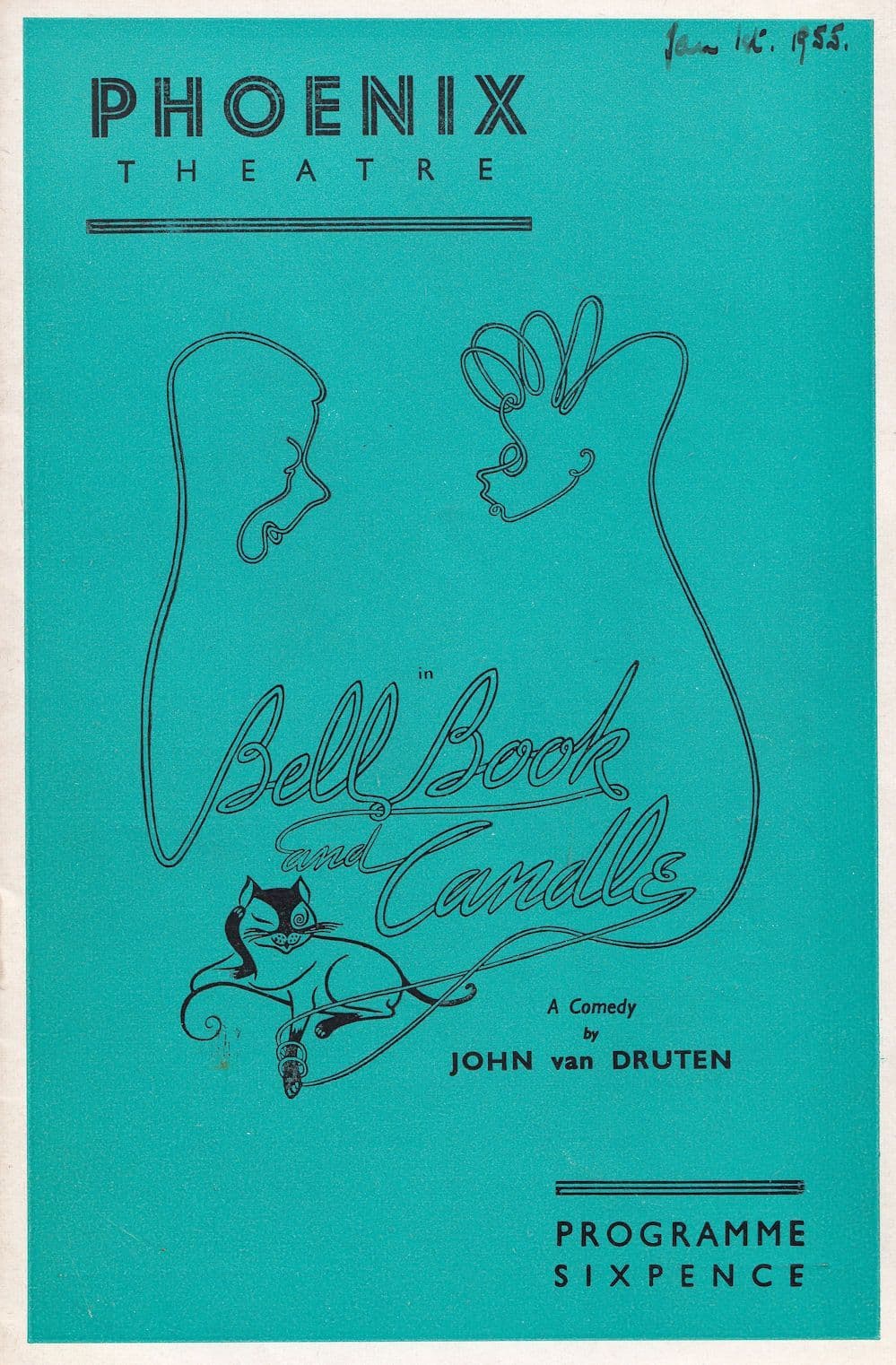 Bell Book & Candle Phoenix Rex Harrison Lilli Palmer Theatre Programme