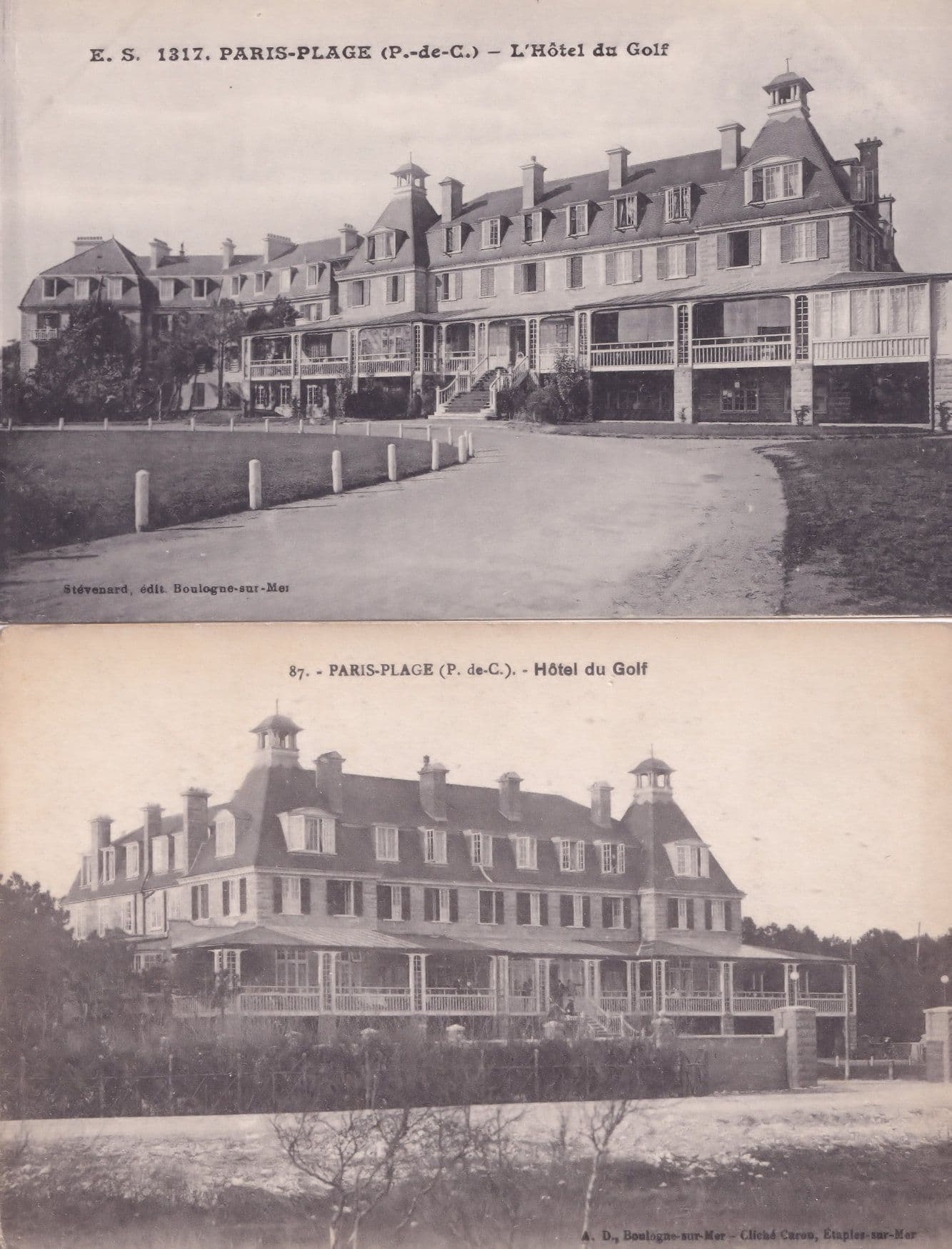 Belle Isle En Terre Chateau 2x Antique French Postcard s