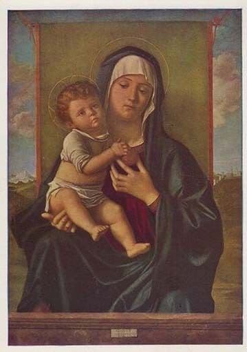 Bellini Giovanni The Virgin & The Child London Art Gallery Painting Postcard