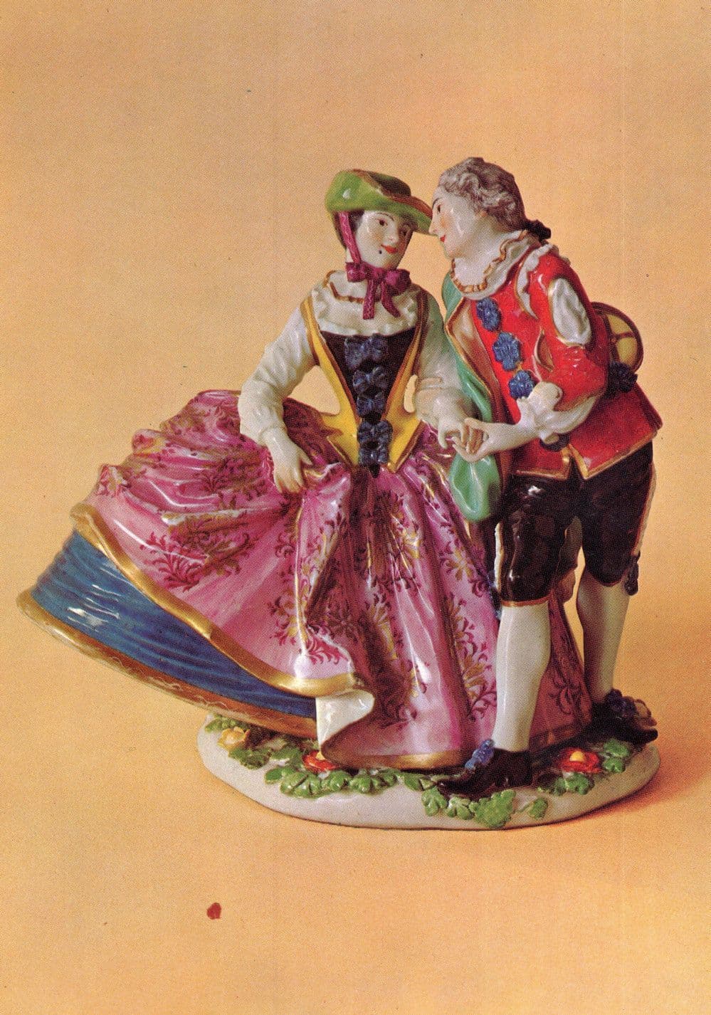Beltrame & Columbine Porcelain Joachim Kaendler Antique Dolls German Postcard