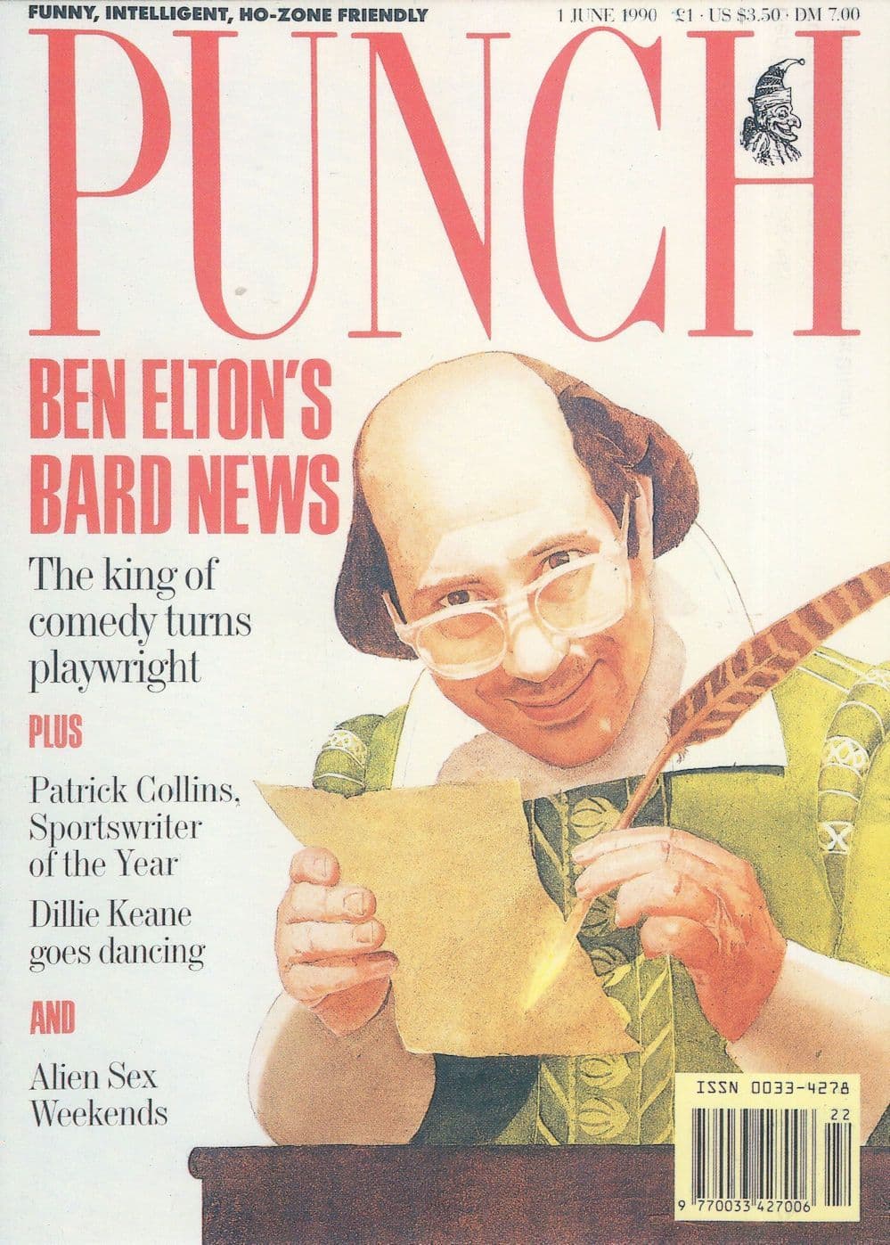 Ben Elton Punch Magazine Painting Comic Artist Postcard