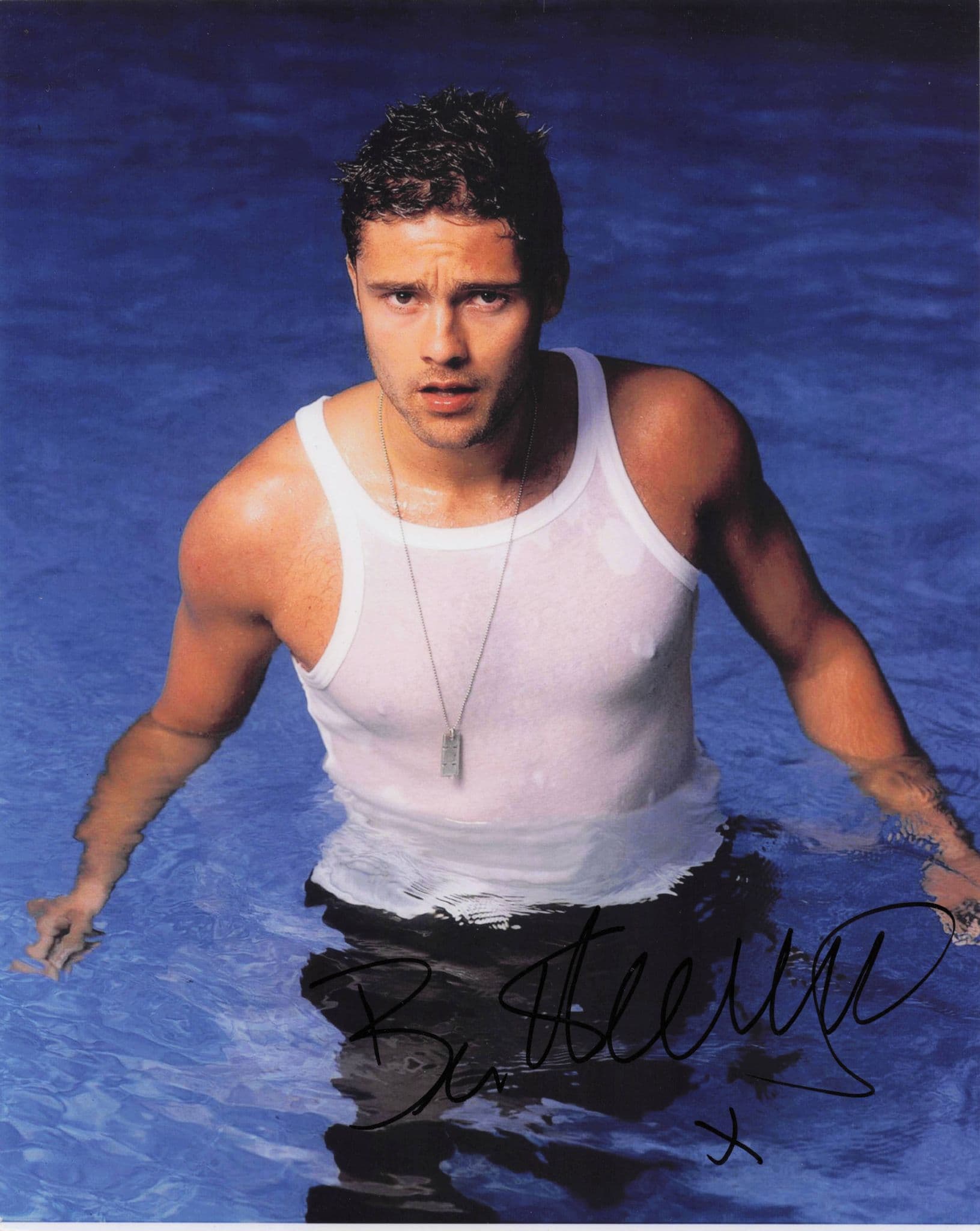 Ben Freeman Soap Hunks 2005 Calendar Emmerdale 10x8 Hand Signed Photo