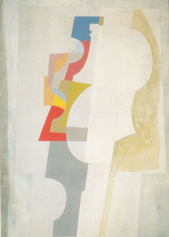 Ben Nicholson 1953 Contrapuntal Tate Gallery Painting Postcard