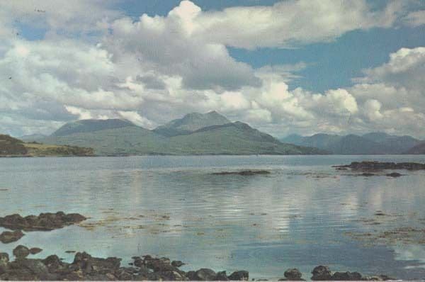 Ben Scriol Scottish Summer Clouds Sound Of Sleat Rare 1970s Weather Postcard