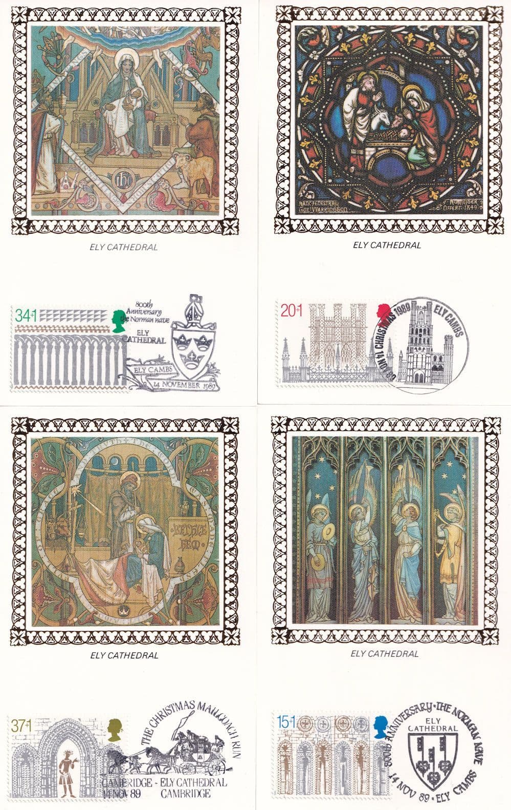 Benham Ely Cathedral 5x First Day Cover Postcard FDC Card s