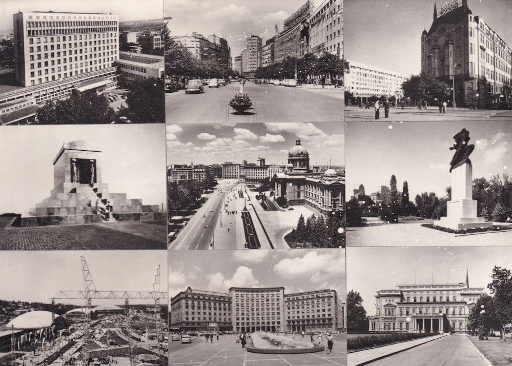Beograd Yugoslavia NINE Views Vintage Real Photo Postcard