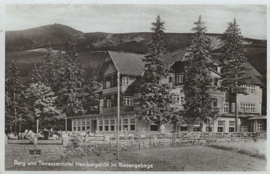 Berg Und Terrassenhotel Hainbergshoh German Hotel RPC Postcard