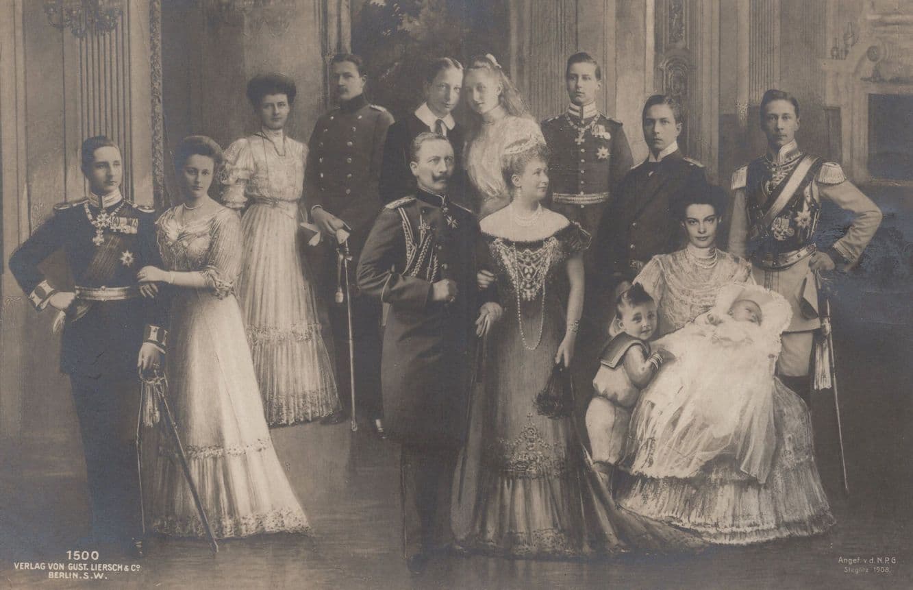 Berlin German Royalty Antique Gathering Portrait Postcard