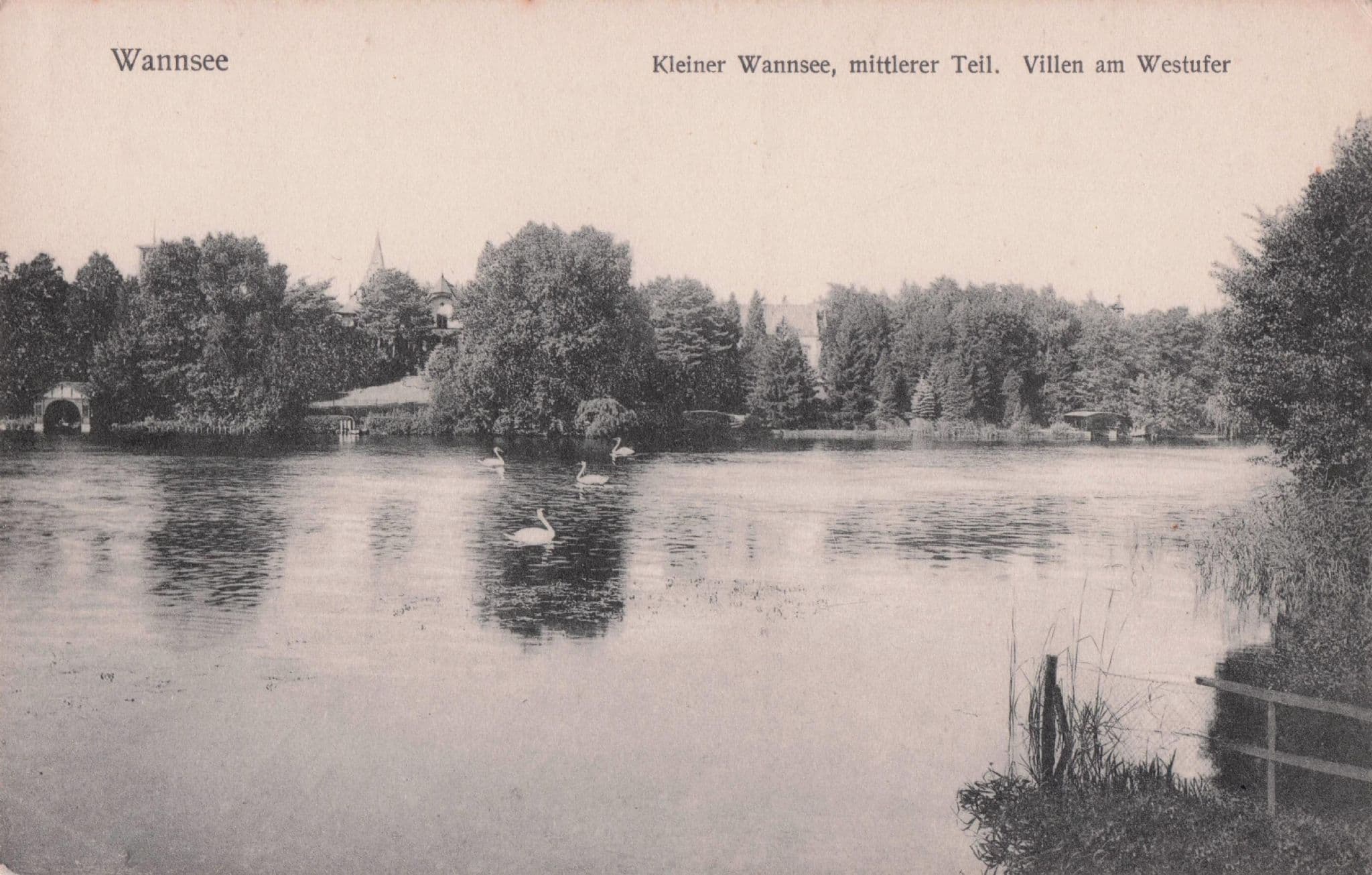 Berlin Kleiner Wannsee Antique German Postcard