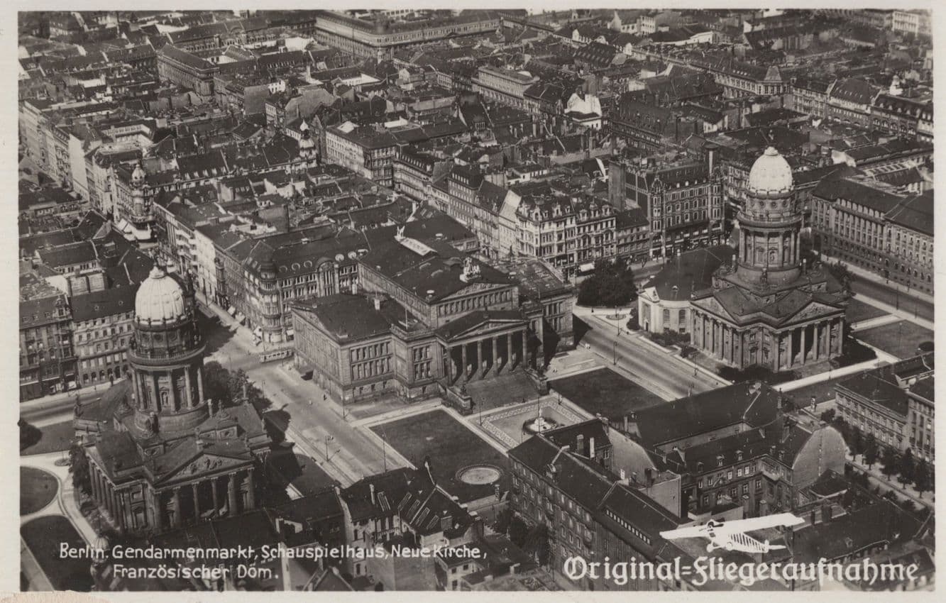 Berlin Spectacular Aerial German RPC Postcard