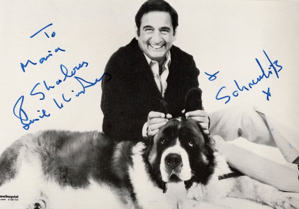 Bernie Winters & Schnorbitz Dog Vintage Hand Signed Photo