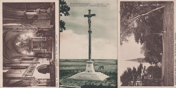 Bernieres Sur Mer Postcards Vendor Fizzy Drink Antique Fridge French Postcard