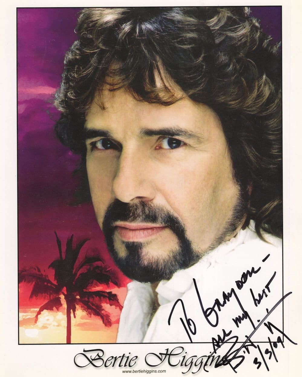 Bertie Higgins Another Day In Paradise Singer 10x8 Hand Signed Photo