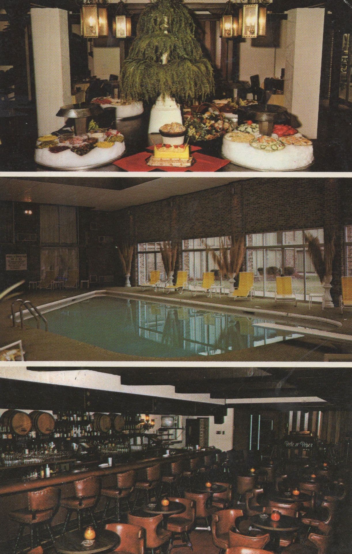 Best Western Motor Inn Salad Buffet Clearfield PA USA Postcard