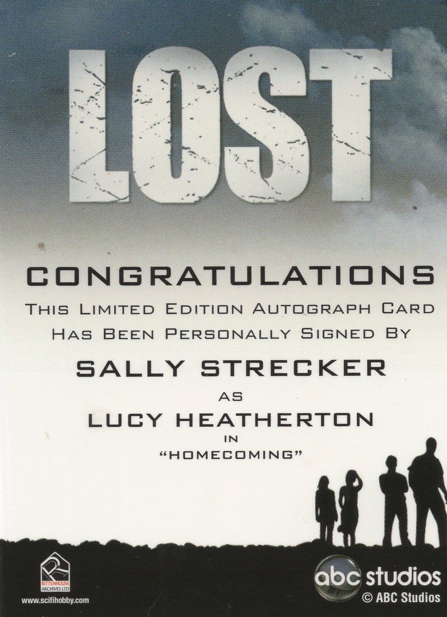 Beth Broderick Lost TV Show Hand Signed Autograph Card Photo