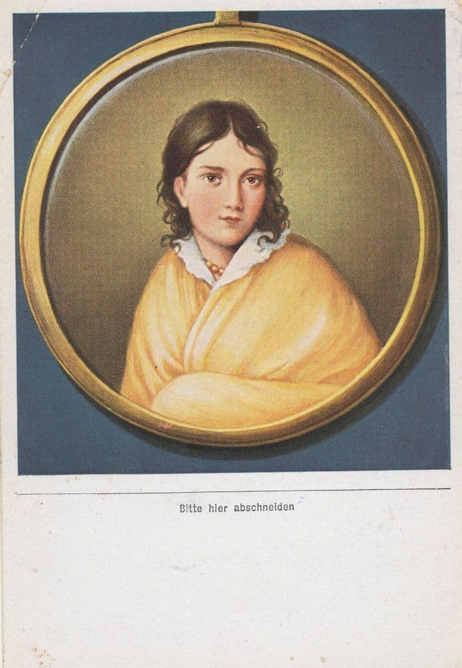 Bettina Von Arnim German Book Author Old Painting Cigarette Card