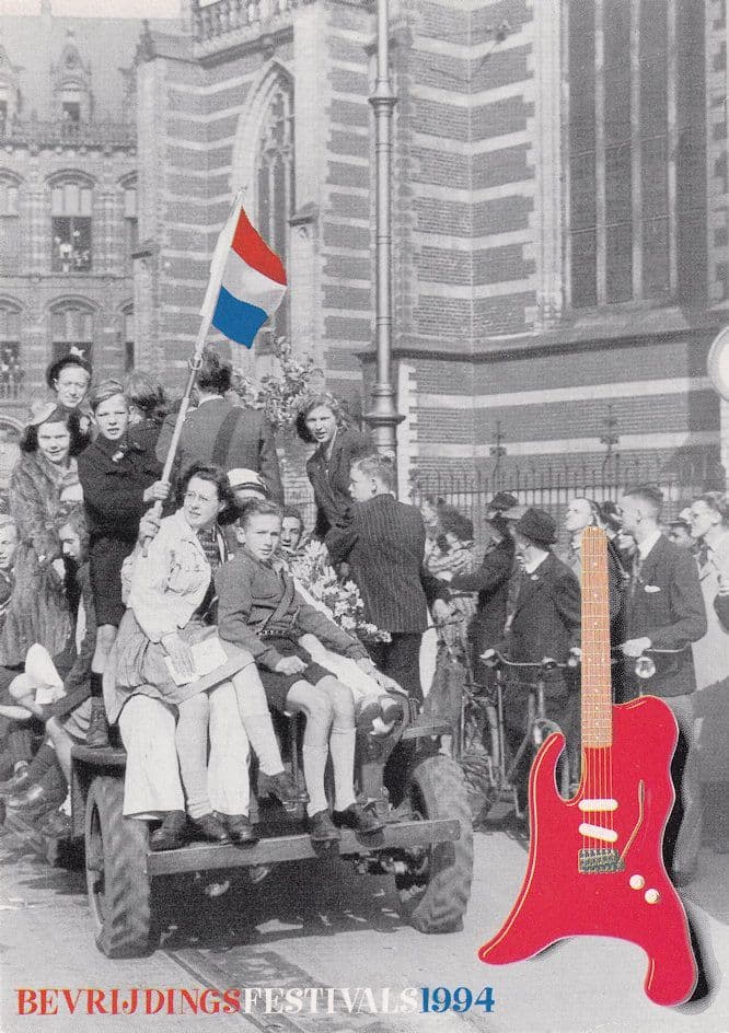 Bevrijdings Dutch WW2 Liberation Music Festival 1994 Postcard