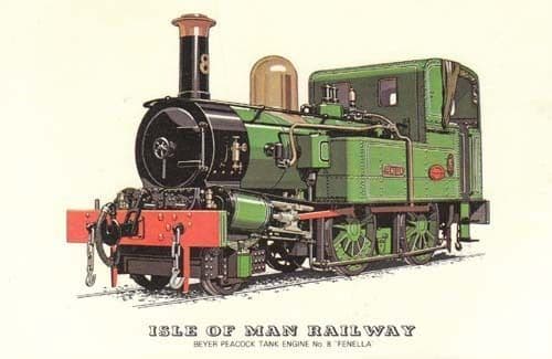Beyer Peacock Tank Engine 8 Penella Train Postcard