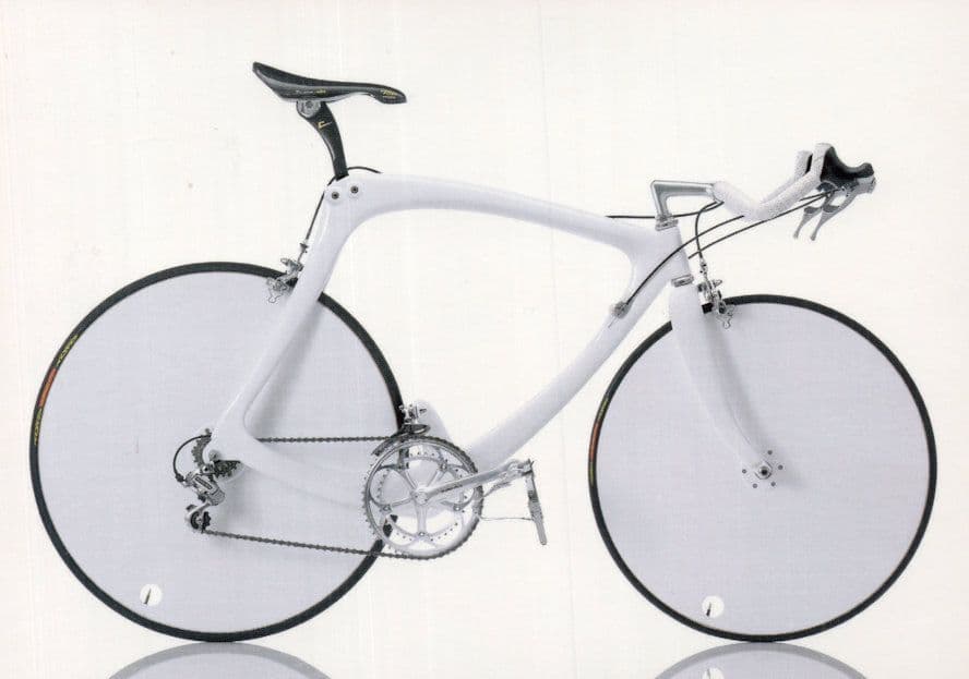 Bianchi C4 Cycle Bicycle 1988 Italy Italian Bicycle Postcard