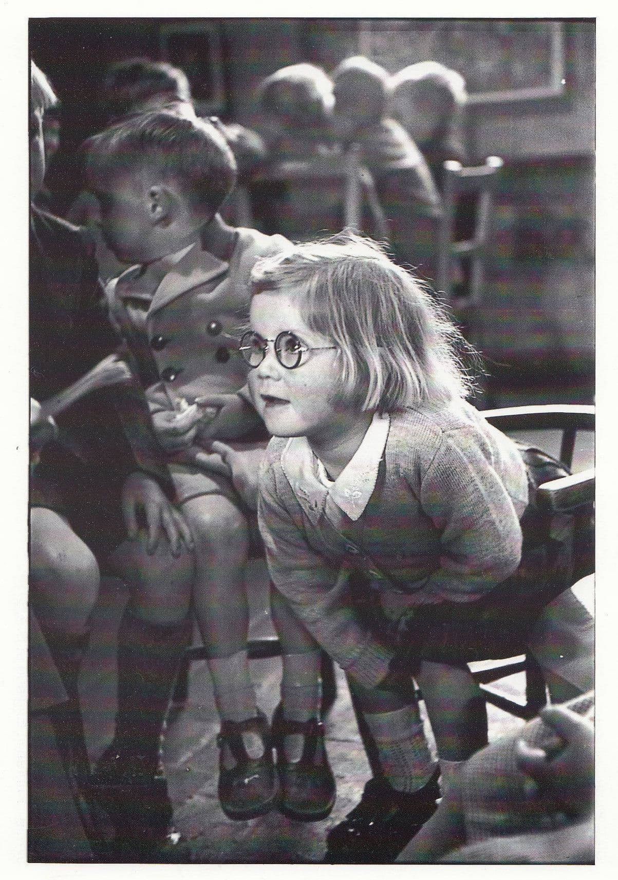 Bicester Oxford Sunday School 1950 Happy Hut Children Photo Postcard
