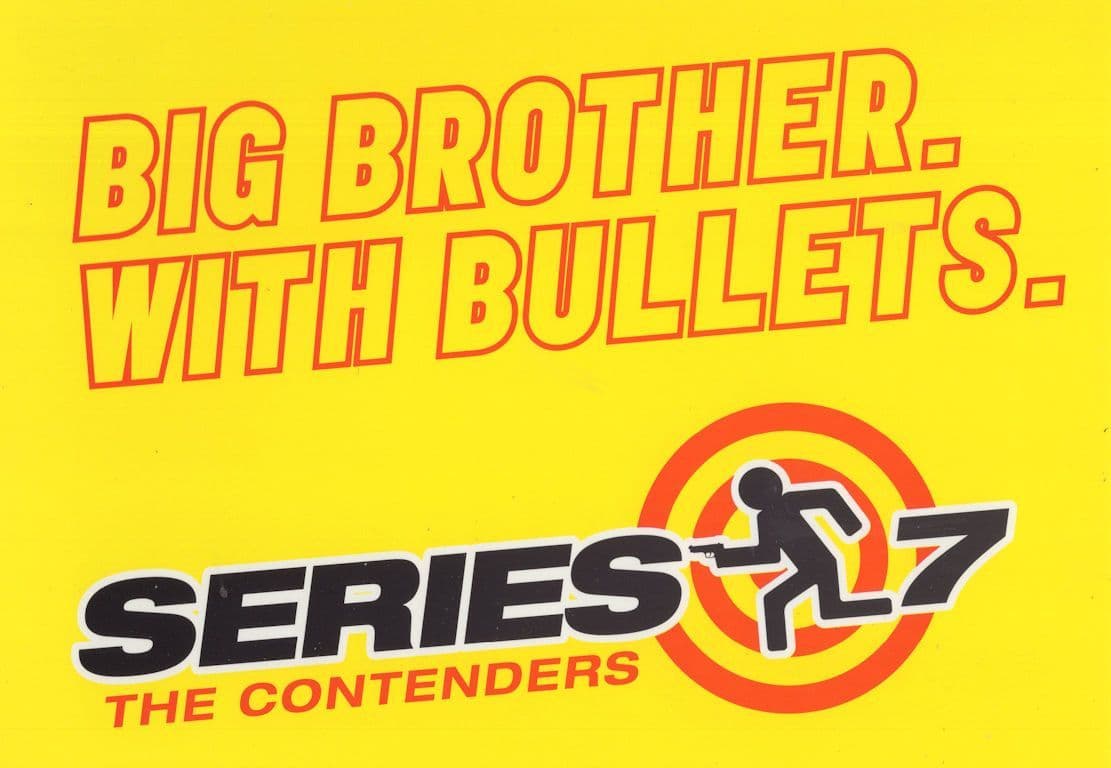 Big Brother With Bullets Series 7 TV Game Show Advertising Postcard