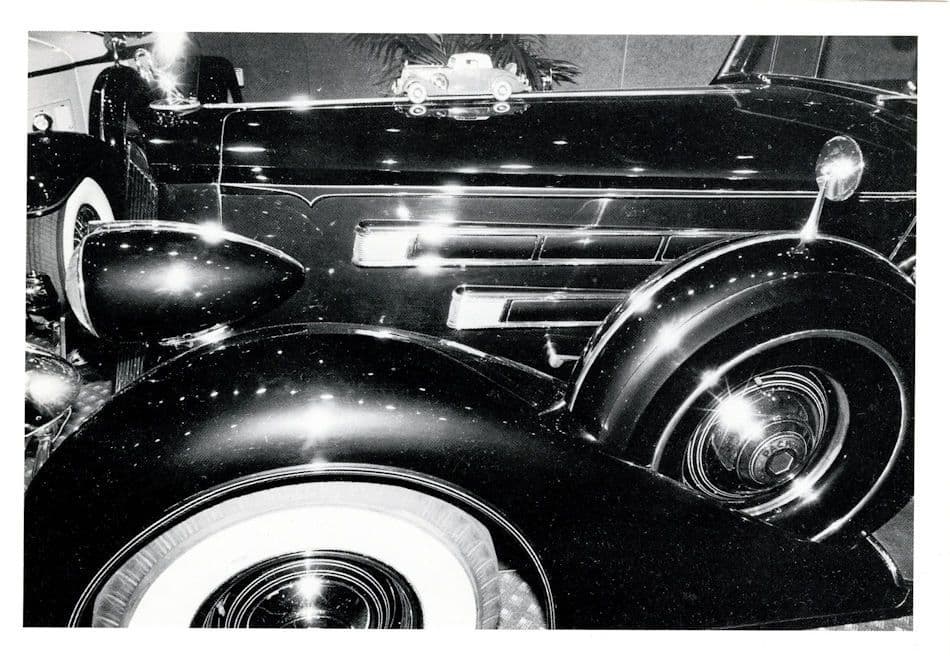 Bill Dane Cadillac Old Classic Car Bonnet Shine Photo Art Postcard