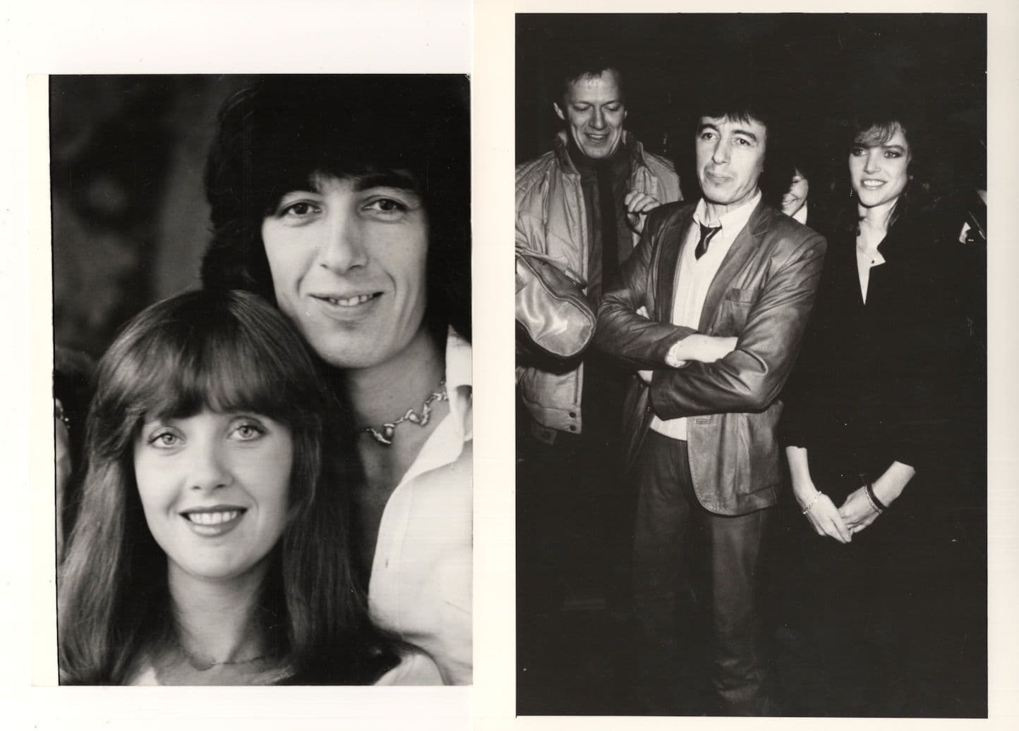 Bill Wyman Rolling Stones Swedish Married Astrid 2x Rare Press Photo s