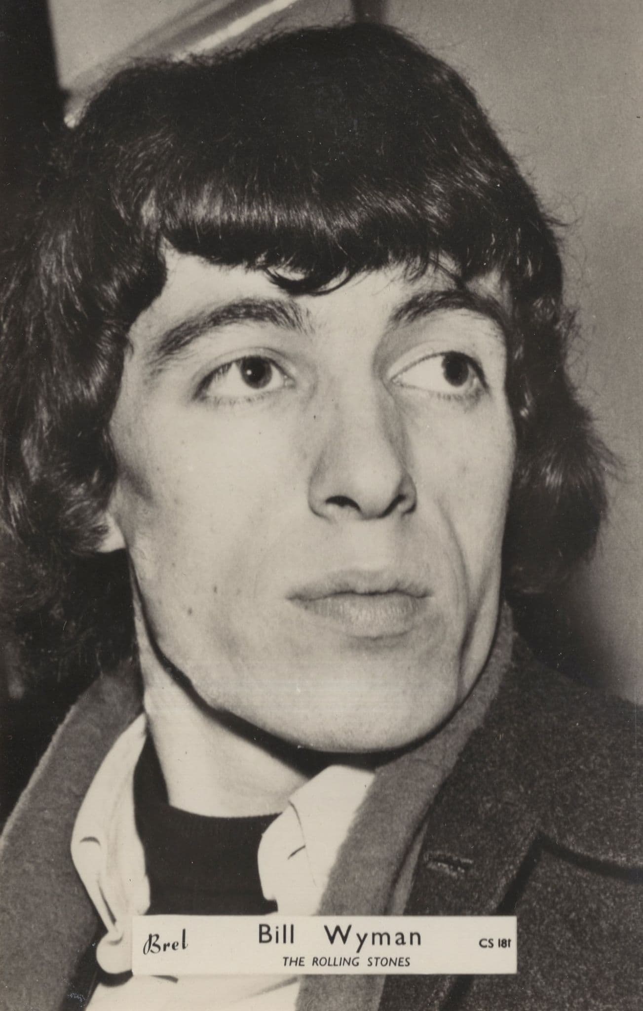 Bill Wyman The Rolling Stones Rare Brel CS181 Old Photo Postcard