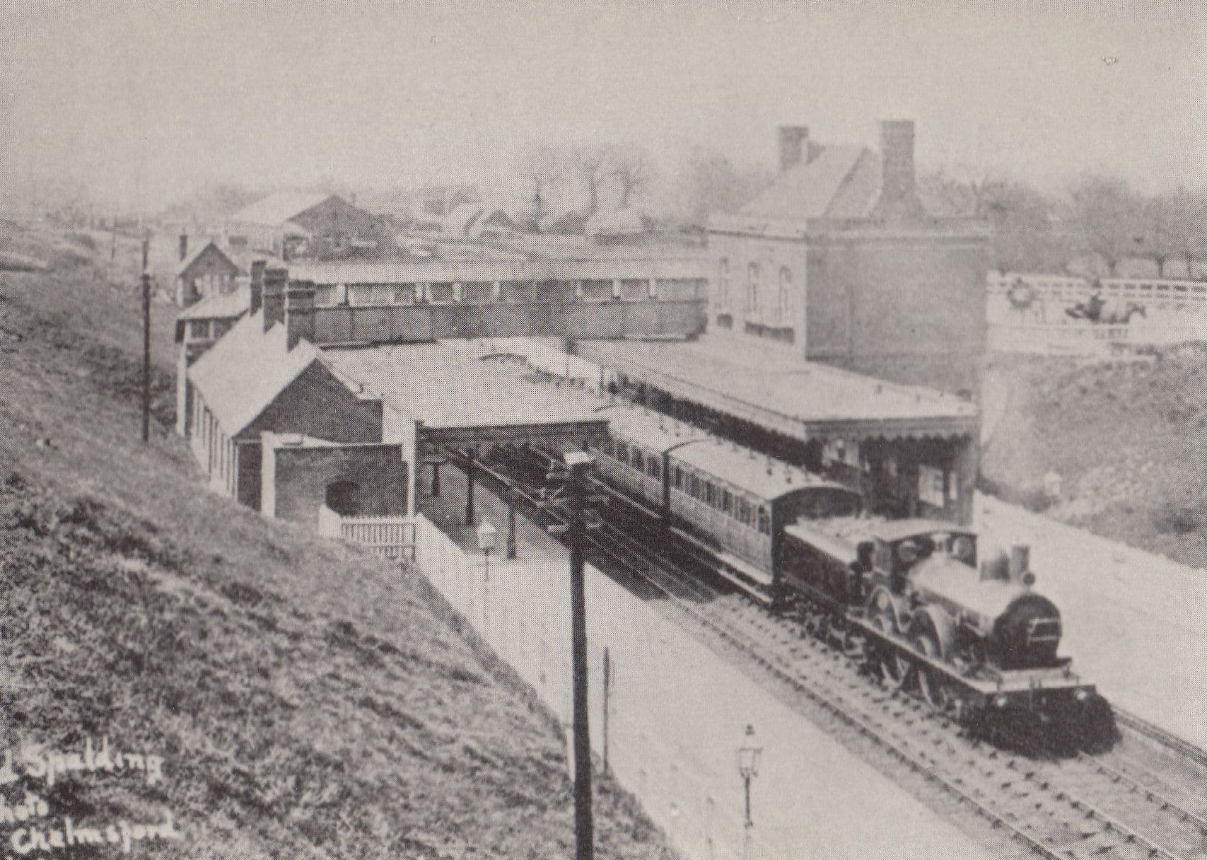 Billericay Station Essex Library Railway Postcard