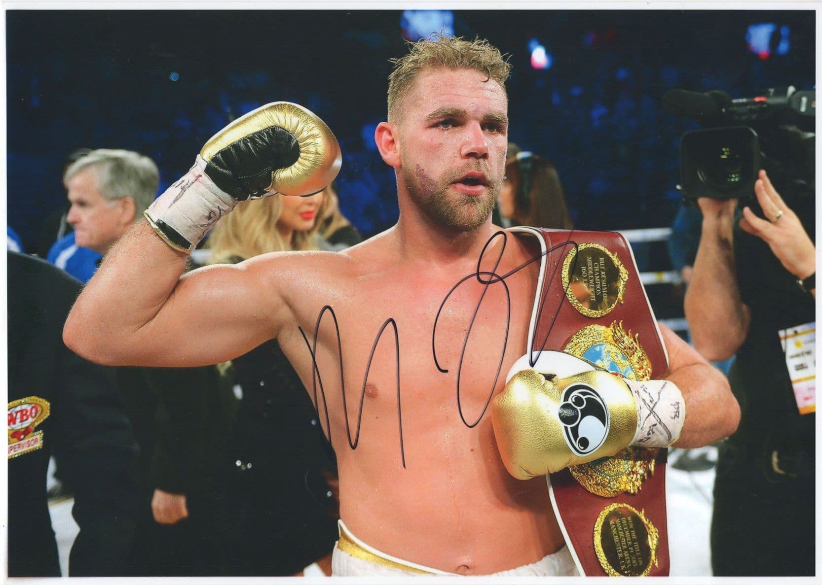 Billy Joe Saunders Boxer Boxing Giant 12x8 Hand Signed Photo