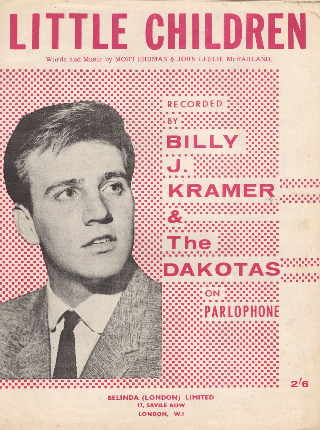 Billy Kramer The Dakotas Little Children Sheet Music