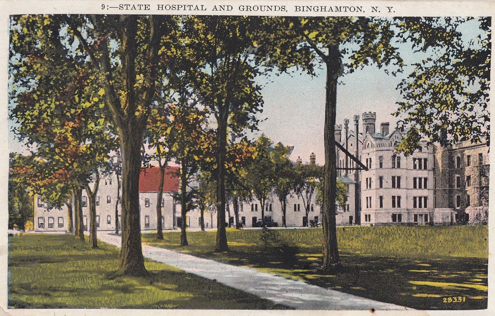 Binghamton Hospital New York USA Old Postcard