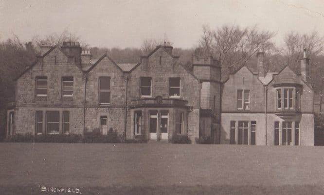 Birchfield Stately Manor Home 1939 WW2 Birmingham Postcard