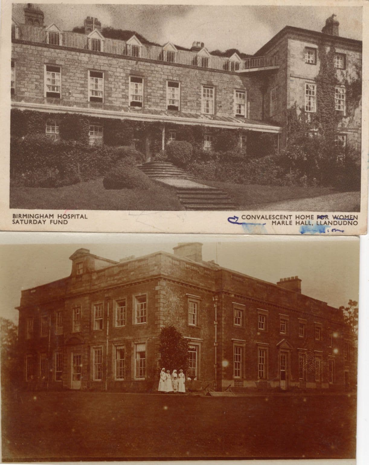 Birmingham Hospital Convalescent Home Llandudno Saturday Fund Postcard