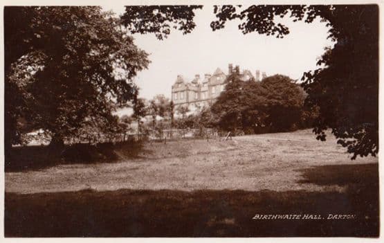 Birthwaite Hall Darton Stateley Home Real Photo Postcard